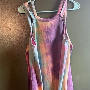 7th Ray Multicolor Tie-Dye cold shoulder long sleave